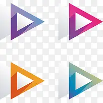 炫彩向右三角形-空若网 炫彩向右三角形-空若网