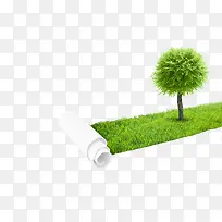 创意绿色树草海报素材-空若网 创意绿色树草海报素材-空若网