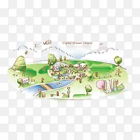 矢量手绘插画素材-空若网 矢量手绘插画素材-空若网