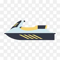 矢量扁平化快艇-空若网 矢量扁平化快艇-空若网