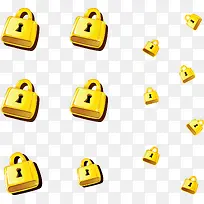 金锁矢量素材-空若网 金锁矢量素材-空若网