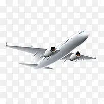 卡通手绘起飞的客机-空若网 卡通手绘起飞的客机-空若网