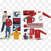 时尚男装矢量图-空若网 时尚男装矢量图-空若网