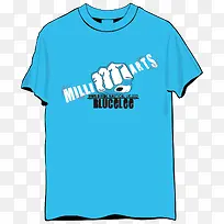 蓝色衬衫矢量图-空若网 蓝色衬衫矢量图-空若网