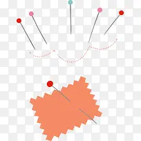 彩色大头针矢量图-空若网 彩色大头针矢量图-空若网