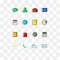 安卓图标免抠素材-空若网 安卓图标免抠素材-空若网