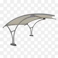 白色弧度大棚停车库-空若网 白色弧度大棚停车库-空若网