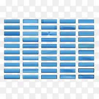 蓝色系列长条按钮-空若网 蓝色系列长条按钮-空若网