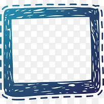 蓝色线条边框-空若网 蓝色线条边框-空若网