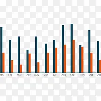 柱形信息图表-空若网 柱形信息图表-空若网
