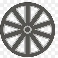 灰色扁平化车轮轮毂-空若网 灰色扁平化车轮轮毂-空若网