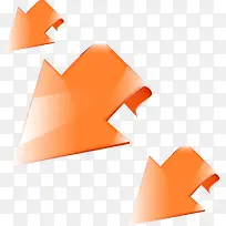 矢量橙色箭头-空若网 矢量橙色箭头-空若网