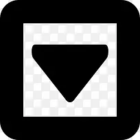 向下箭头三角形正方形总线图标-空若网 向下箭头三角形正方形总线图标-空若网