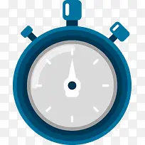 矢量扁平化蓝色计时器-空若网 矢量扁平化蓝色计时器-空若网