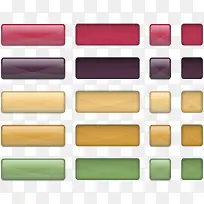 矢量手绘彩色按钮-空若网 矢量手绘彩色按钮-空若网