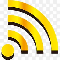 金色三角形wifi信号格-空若网 金色三角形wifi信号格-空若网
