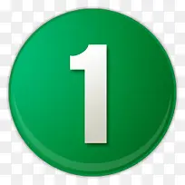 绿色的数字序号1图标-空若网 绿色的数字序号1图标-空若网
