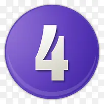 深蓝色的数字序号4图标-空若网 深蓝色的数字序号4图标-空若网