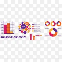 圆形彩点分析图矢量-空若网 圆形彩点分析图矢量-空若网