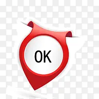 矢量红色确定按钮-空若网 矢量红色确定按钮-空若网
