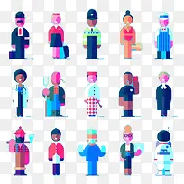 扁平化人物-空若网 扁平化人物-空若网