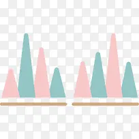 矢量创意设计数据统计峰状图-空若网 矢量创意设计数据统计峰状图-空若网