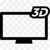 3D电视图标-空若网 3D电视图标-空若网