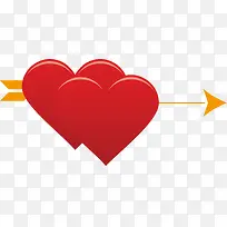 一箭穿心png矢量素材-空若网 一箭穿心png矢量素材-空若网