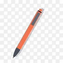 扁平化橙色圆珠笔-空若网 扁平化橙色圆珠笔-空若网
