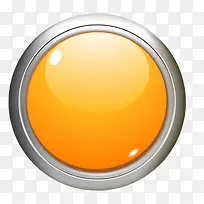 黄色质感圆形按钮-空若网 黄色质感圆形按钮-空若网