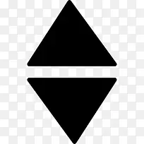 向上和向下箭头的三角形图标-空若网 向上和向下箭头的三角形图标-空若网