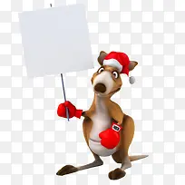 袋鼠举牌-空若网 袋鼠举牌-空若网