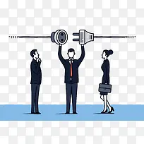 商务合作插画-空若网 商务合作插画-空若网