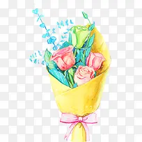 手绘花束-空若网 手绘花束-空若网