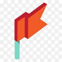 扁平化小旗子-空若网 扁平化小旗子-空若网