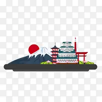 手绘富士山-空若网 手绘富士山-空若网