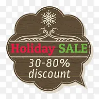 折扣标签 圣诞快乐 促销标签 雪-空若网 折扣标签 圣诞快乐 促销标签 雪-空若网
