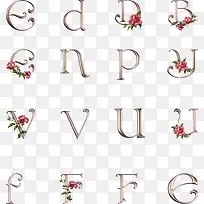 金黄色字母设计-空若网 金黄色字母设计-空若网