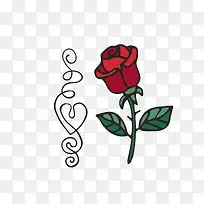 手绘矢量图玫瑰花下载-空若网 手绘矢量图玫瑰花下载-空若网