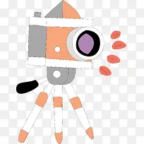 手绘卡通摄影机器图案-空若网 手绘卡通摄影机器图案-空若网