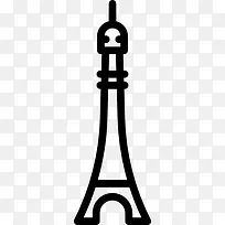 埃菲尔铁塔图标-空若网 埃菲尔铁塔图标-空若网