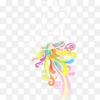 时尚人像花纹矢量素材-空若网 时尚人像花纹矢量素材-空若网