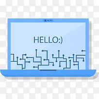 创意数据电脑金融矢量图-空若网 创意数据电脑金融矢量图-空若网