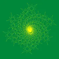 矢量环形光黄色三角形-空若网 矢量环形光黄色三角形-空若网