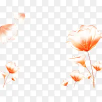 橙色渐变花纹背景素材-空若网 橙色渐变花纹背景素材-空若网