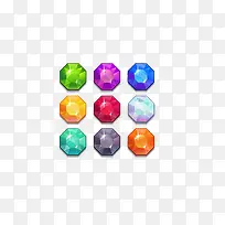 六边形 水晶 按钮-空若网 六边形 水晶 按钮-空若网