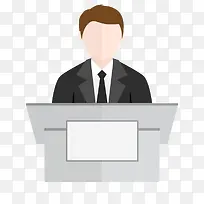 手绘扁平化教学讲台-空若网 手绘扁平化教学讲台-空若网