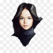 可爱女孩头像插画-空若网 可爱女孩头像插画-空若网