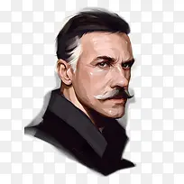 老人手绘插画-空若网 老人手绘插画-空若网