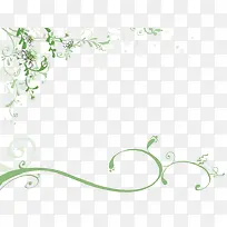 插画绿色花边-空若网 插画绿色花边-空若网